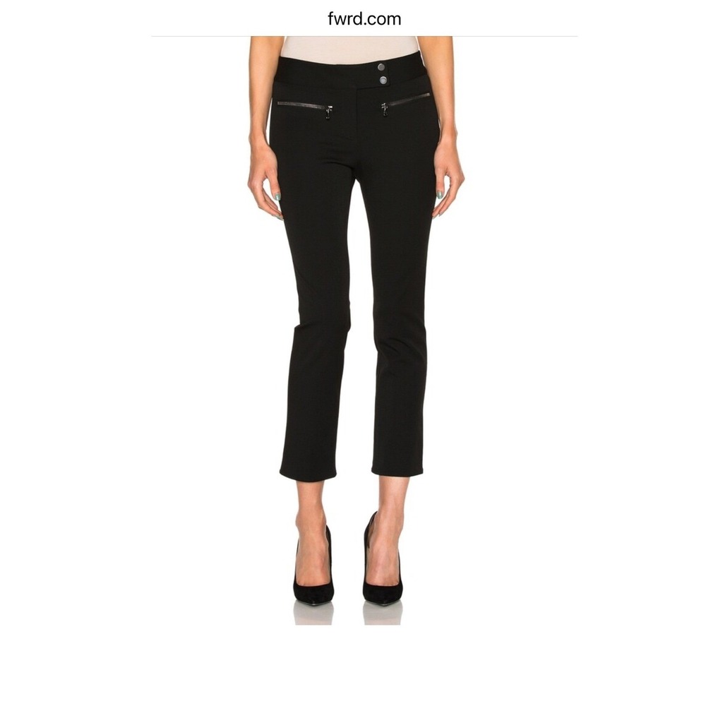 Veronica Beard women's pants Metro Cropped Flare RE17-BST6200 sz 2 black trouser